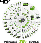 Greenworks 40V 18" Brushless Cordless Chainsaw (Great For Tree Felling, Limbing, Pruning, and Firewood / 75+ Compatible Tools), Tool Only