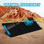 200W Foldable Solar Charger kit,IP65 Water-Resistant Folding Solar Panel Portable Power Station,XT60 to MC4 Connector for Outdoor Adventures, Emergency and Camping