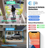 Amcrest 5MP Turret POE Camera, UltraHD Outdoor IP Camera POE with Mic/Audio, 5-Megapixel Security Surveillance Cameras, 98ft NightVision, 132° FOV, IP67, MicroSD (256GB) Black IP5M-T1179EB-AI-V3