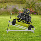 Lawn Mower Lift, 880Lbs Lawn Mower Lift Carbon Steel Lift Jack Freestanding Lawnmower Lift Tool Adjustable Lawnmower Lifts w/o Wheel for Garden Tractors All-Terrain Maintenance and Repair