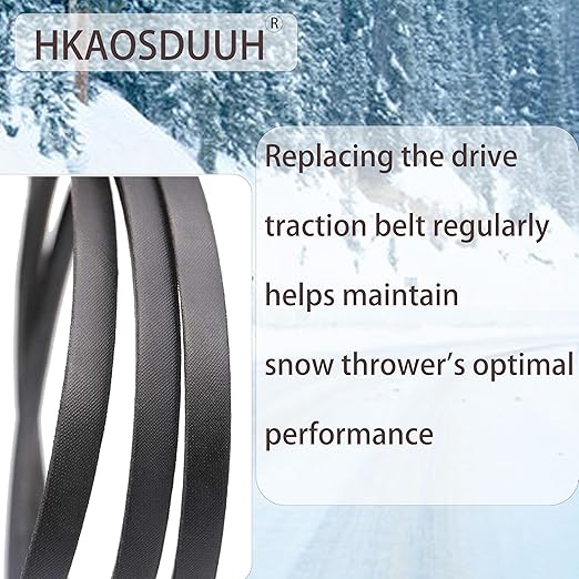 (1/2" X 34-1/2") 532419744 Snow Blower Traction Drive Belt for Husqvarna AYP 179092 419744 532179092 532416954 532416954 SnowBlower