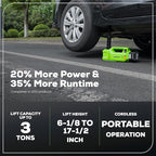 Greenworks 48V (2x24V) Cordless Yard Tool Combo - 21" Self - Propelled Lawn Mower, 12" Trimmer, Blower + 24V Cordless Battery Car Jack