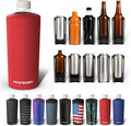 Frost Buddy XL Can Cooler - Fits 12/16/20/24 oz Cans & Bottles (Crimson) | Keeps drinks chilled 12+ hrs | No sweat, no condensation | Fits slim & standard cans
