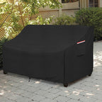 okcool Heavy Duty Patio Sofa Cover, 100% Waterproof 3-Seater Outdoor Sofa Cover Fits up to 79W x 38D x 35H Inches, Lawn Patio Furniture Covers,Black