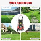Self-Propelled Gas Lawn Mower, 20-Inch Mowing Width, 140CC 4-Stroke 5HP Engine, Adjustable Height with 8 Gears, Large Grass Bag 15.9Gal