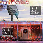 AOSEA Christmas Decorations Outdoor, 80 Red LEDs Solar Christmas Candy Cane Lights, 10 Pack Solar Pathway Lights with 8 Lighting Modes, Waterproof Solar Lights for Yard, Walkway, Lawn, Garden Decor