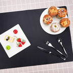 Silicone Mats for Countertop - 32"x 24"x0.06", Extra Large Multipurpose Mat, Counter Table Protector, Desk Saver Pad, Placemat Nonstick Nonskid Heat-Resistant Kitchen Pad, Black