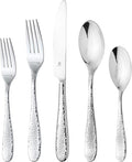 Hammered Silverware Set | Premium 18/10 Stainless Steel Flatware Service for 6 | Heavy-Duty & Dishwasher Safe | Built to Last (30-Piece, Fidenza Hammered)