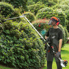 VEVOR 33CC 2-Cycle 5-in-1 Gas Powered Chainsaw with Extension Pole, All-in-One Trimmer Set with Hedge Trimmer, Weed Eater, Brush Cutter, Edger, and Pole Saw for Garden, Lawn, and Tree Maintenance
