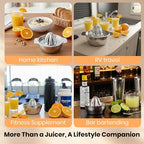 Premium 316L Stainless Steel Lemon Squeezer & Manual Juicer - Heavy Duty Hand Press for Orange, Citrus, Lime | Dishwasher Safe & Anti-Corrosion