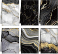 Boyiee Set of 6 Marble Kitchen Towels Gold Black Marble Tea Dish Towels 24 x 16 Inches Modern Absorbent Hand Washcloths Housewarming Gifts for Farmhouse Kitchen Bathroom Decorations
