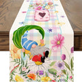 Spring Table Runner 72 Inches Long Spring Floral Flowers Table Runner Buffalo Plaid Check Decor for Kitchen Dining Table Home Party Decorations