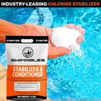 Swimables 4-Pounds Premium Pool Stabilizer & Conditioner, Max Strength Cyanuric Acid for Pools, Spa & Salt Water – Reduces Chlorine Loss, Ideal for Swimming & Hot Tubs