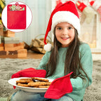 R HORSE 6Pcs Christmas Red Green Potholders with Pockets Baking Cooking Gift Kitchen Cotton Heat Resistant Potholder Machine Washable Hot Pads Oven Mitt Christmas Pot Holder Gift