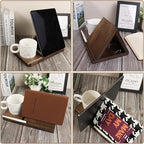 Small Book Shelf - Triangle Book Holder, Wood Mini Bookshelf for Reading Nook, Perfect Desk Decor & Gifts for Book Lovers, Ideal for Bedroom Nightstand, Office Desk, Library Table
