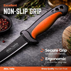 Rhinoreto Fillet Knife for Fish - Razor Sharp G4116 German Stainless Steel Blade, 9 Inch Professional Filleting & Boning Knife with Non-Slip Handle, Protective Sheath & Sharpener
