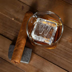 Letter W Monogram Clear Ice Cube Maker, 2" Big Ice Cubes Mold for Whisky and Cocktails, Large Initials Silicone Ice Cube Tray Personalized Gifts for DAD Gifts for Men (Letter W)