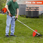 Weed Eater Gas Powered, 52CC Brush Cutter, 2-Stroke Handheld Cordless Chainsaw Hedge Pruner for Home, Yard, Garden Orange