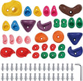 Kids Rock Climbing Holds, 36-Piece Hardware Set, Multicolor