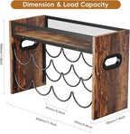 KLM 2-Tier Wine Rack, can Hold 8 Bottles.Suitable for Home Kitchens, Restaurants, Food Pantries, cabinets, and Bars.