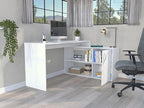 NicBex Kimberly-DW-00006-LWJ Home Office Desks, 59.6"x45.9"x30.1", White