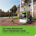 Greenworks Pro Brushless 2300 PSI (SGS Certified) 2.3 GPM Max / 1.2 GPM Electric Pressure Washer (Foldable Handles, Rugged Steel Frame, 25 FT Hose, 35 FT GFCI Power Cord)