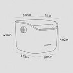 3 In 1 Espresso Knock Box Set, Coffee Puck Disposal Box with Cleaning Brush and Towel, Detachable Quiet Silicone Bar Coffee Ground Bin, Durable Barista Maintenance Tools