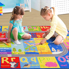Kids Rugs For Playroom, ABC Alphabet Numbers Classroom Rug, 3x5 Feet Educational Learning and Fun Playroom Rug, Non Slip Nursery Rug, Kids Play Mat for Kids Room, Toddler Classroom and Bedroom