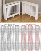 Modern Radiator Covers Wall Heater Cover Cabinet Shelf Bathroom Floor Radiator Shelve, Hide Cluttered Pipes/Easy to Install, Suitable for Household Living Room, White(19.7" Lx23.6 Hx7.9 W)