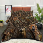 NINENINE Deer Bedding Sets Camo Comforter Set,Boys Queen Bedding,Western Comforter Sets for Boys,Queen Size Bedding Set for Boys,Hunting Bed Sets with 1 Comforter 2 Pillowcases