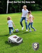 ANTHBOT Genie3000 Robot Lawn Mower - NO Wire, Full Band RTK+4-Eye Vision Robotic Lawnmower for 0.91 Acre, Auto Mapping, Multi-Zone Management, Accurate Obstacle Avoidance, Intelligent Path Planning