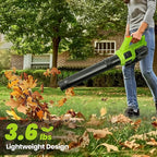 HARDELL Cordless Leaf Blower, 20V Electric Leaf Blower with 4.0Ah Battery and Charger, 280MPH/400CFM High Speed Leaf Blowers for Lawn Care, Blowing Leaves, Dust and Snow
