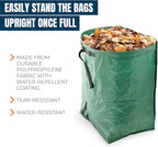 MEKKAPRO Big Gulp Leaf Bags, 2-Pack Lawn Bags with Reinforced Handles, 53 Gallon, Reusable Yard Waste, Garden Waste Bag, Garden Bag for Debris, Lawn Leaf Collector