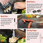 N NOBLE FAMILY 38PCS Flat Top Grill Accessories Set - Must Have for Your Outdoor with Professional Griddle Spatula, Cleaning Kit, Grill Basting Cover - Ideal Griddle Gift for Men Women