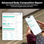 Wyze Smart Scale BodyScan with Handle, 8-Electrode Body Composition Scale for Body Weight, BMI, Body Fat, Muscle Mass, Segmental Analysis, 400 lbs, White