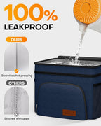 HOTOR Insulated Lunch Box Men Women Leak-Proof Cooler Lunch Bag 15L | 4 Pockets, Adjustable Strap, Ideal for Work, Picnic, Travel, Camping, Gift
