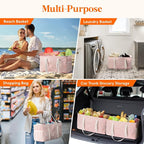 Lifewit Extra Large Tote Bag, Reusable Grocery Bags with Metal Wire Frame and Handles