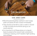 Ironwood Gourmet Double-Sided Countertop Lyon Pastry/Cutting Board With Gravy Groove, Acacia Wood 17.25 x 24 x 1.25 inches | Extra Large Wood Cutting Board With Juice Groove | Countertop Lip Keeps The Board In Place | Easily Knead Dough & Carve Meat
