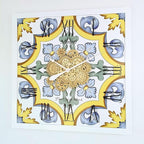 The Gears Clock Wall Clock Italy Collection with Moving Gears (Minori, 36 inch Square)
