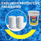 PROFELIZ 3 Inch Pool Chlorine Tablets, Slow-Dissolving Spa Sanitizer Eliminate Bacteria Algae Stabilized Chlorine for Swimming Pools Hot Tubs Spa Treatment (60lbs)
