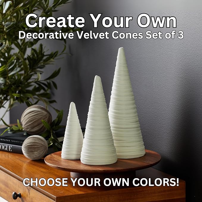 Create Your Own Set of 3 Velvet Trees, Valentine Tree Tabletop, Mantel Decor, Wedding Centerpiece, Artisan Entryway, Cozy Gift for (Create Your Own)