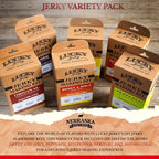 Lucky Jerky DIY Beef Jerky Seasoning and Cure Kit, 6 Flavors, 72 Oz | Make Your Own with Sweet and Spicy, Peppered, Red Pepper, Teriyaki, BBQ, and Original, Seasons 120lbs of Meat