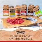 Lucky Jerky Sweet & Spicy DIY Beef Jerky Seasoning and Cure Kit, 12 Oz | Make Your Own Sweet & Spicy Beef Jerky at Home, Brown Sugar and Red Pepper Heat, Seasons 20 lbs of Meat