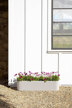 Veradek Demi Series Window Box Planter - Long Planter Box for Windowsill/Balcony | Durable Plastic-Stone Composite Material | Modern Décor for Flowers/Herbs