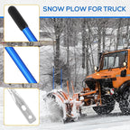 Lasnten 4 Pcs 36 Inch Snow Plow Blade Markers Guide Kit Steel Wire Inside Bolt on Bumper Guides High Visibility Easy Installation for ATV Western Snowplows(Blue)