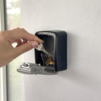 Iron Lock® Small Wall Mount Key Lock Box for Keys Outside (Grey) | Combination Lock, Resettable 4-Digit Code, Screw-In Wall Mount, Weather-Resistant Metal, No Battery or App, Holds 2 to 5 Keys