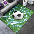 Football Rug for Boys Room - Soccer Rug for Boys Room Football Printed Rug for Kids Room Football Decor for Boys Bedroomsports Ball Doormat for Living Room Bedroom,4'5''×6'