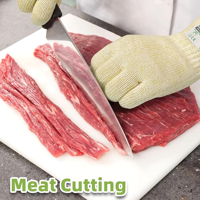 Schwer SlicePro ANSI A9 Cut Resistant Gloves, Food Grade Cutting Gloves for Kitchen Food Prep, Mandoline Gloves for Meat Cutting, Oyster Shucking, Fish Fillet Processing, PR1501, 150 Pairs, L