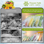 8 Pack Silicone Bags Reusable Storage Silicone Bags-3 Reusable Gallon Freezer 3 Sandwich 2 Snack Bags, Leakproof Food Storage Containers for Home Work