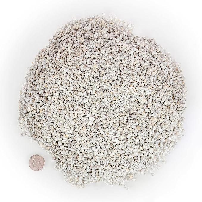 Premium Organic Perlite - (Made in Ukraine) Horticultural Soil Amendment for Indoor & Outdoor Container Plants for Drainage Management and Enhanced Growth - 1 Quart